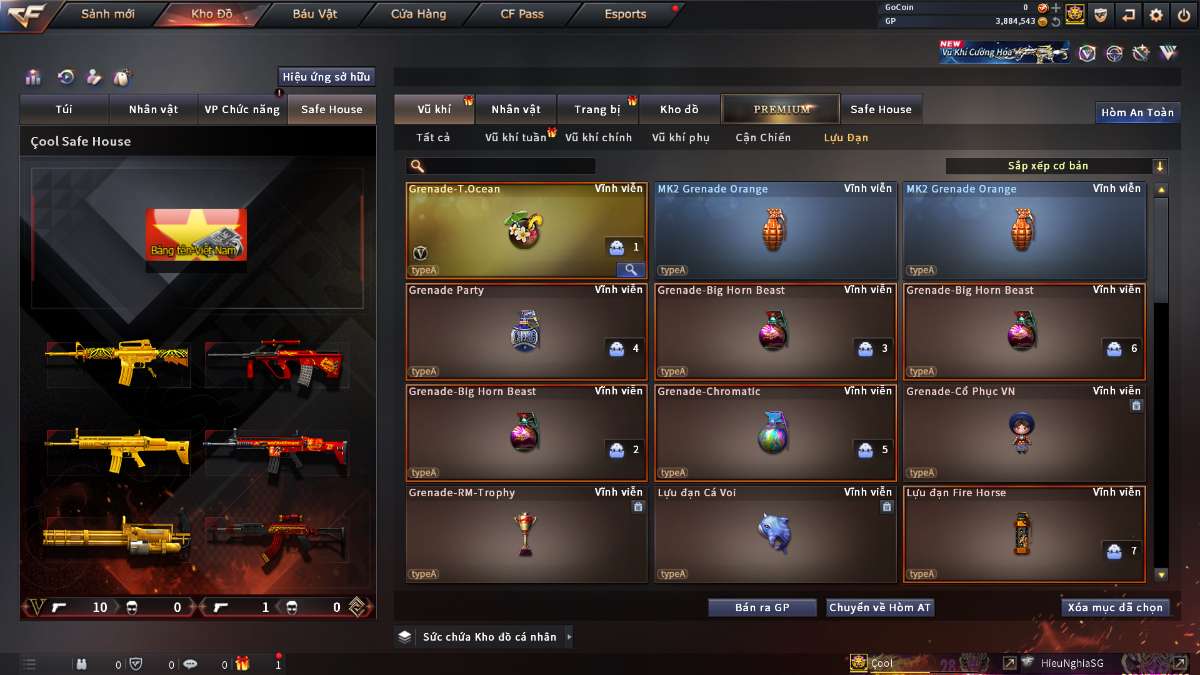 shop acc cf uy tin gia re